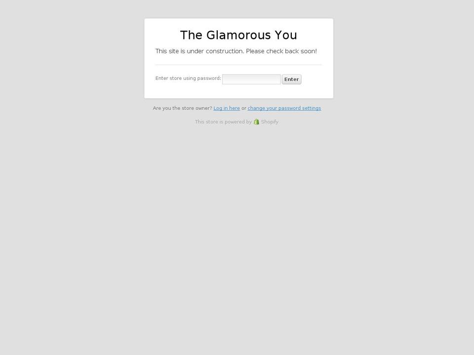 Wellness Shopify theme site example theglamorousyou.com