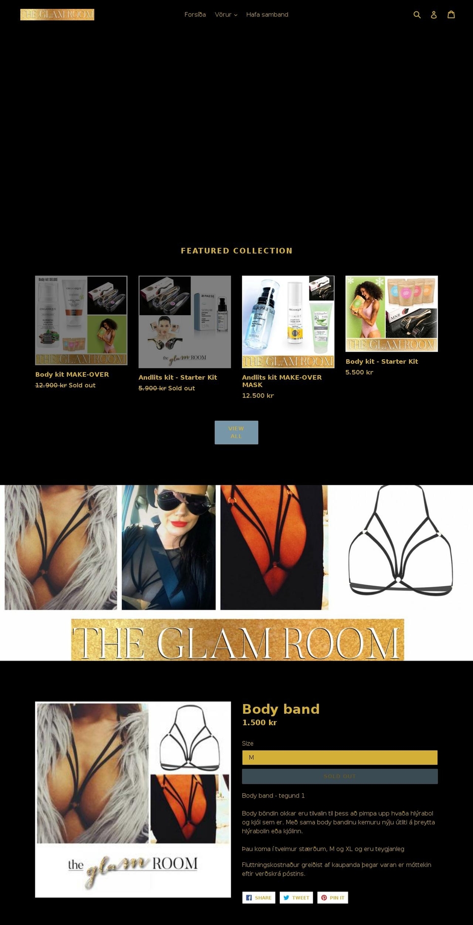 theglamroomshop.com — Shopify storefront screenshot