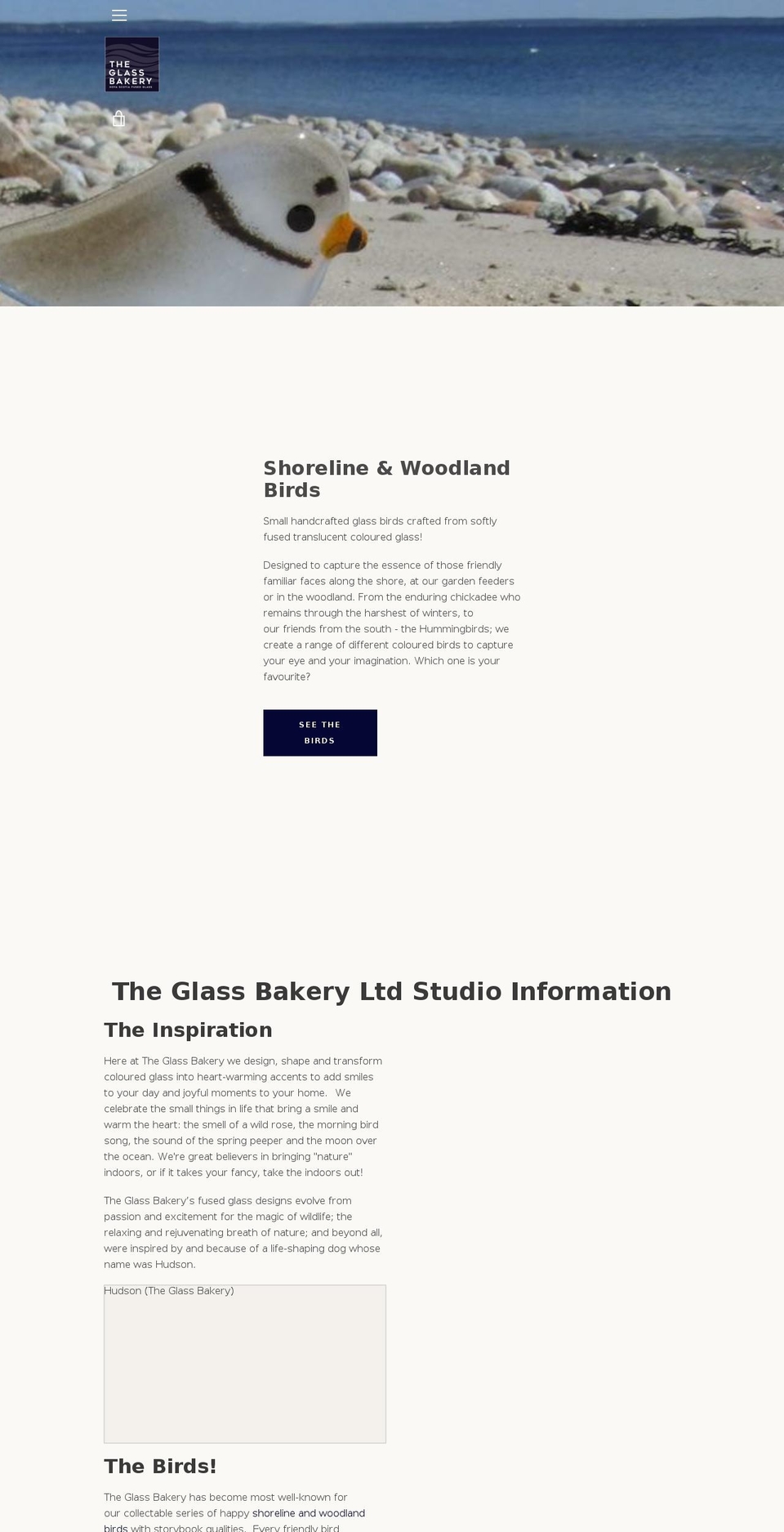 theglassbakery.ca shopify website screenshot