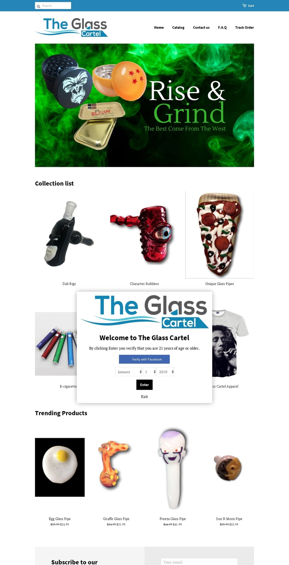 theglasscartel.com — Shopify storefront screenshot