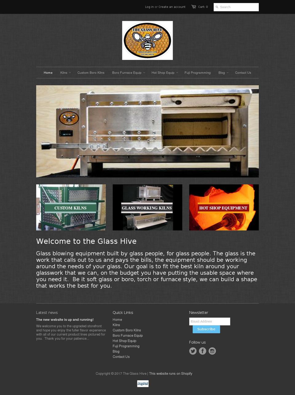 theglasshive.com shopify website screenshot