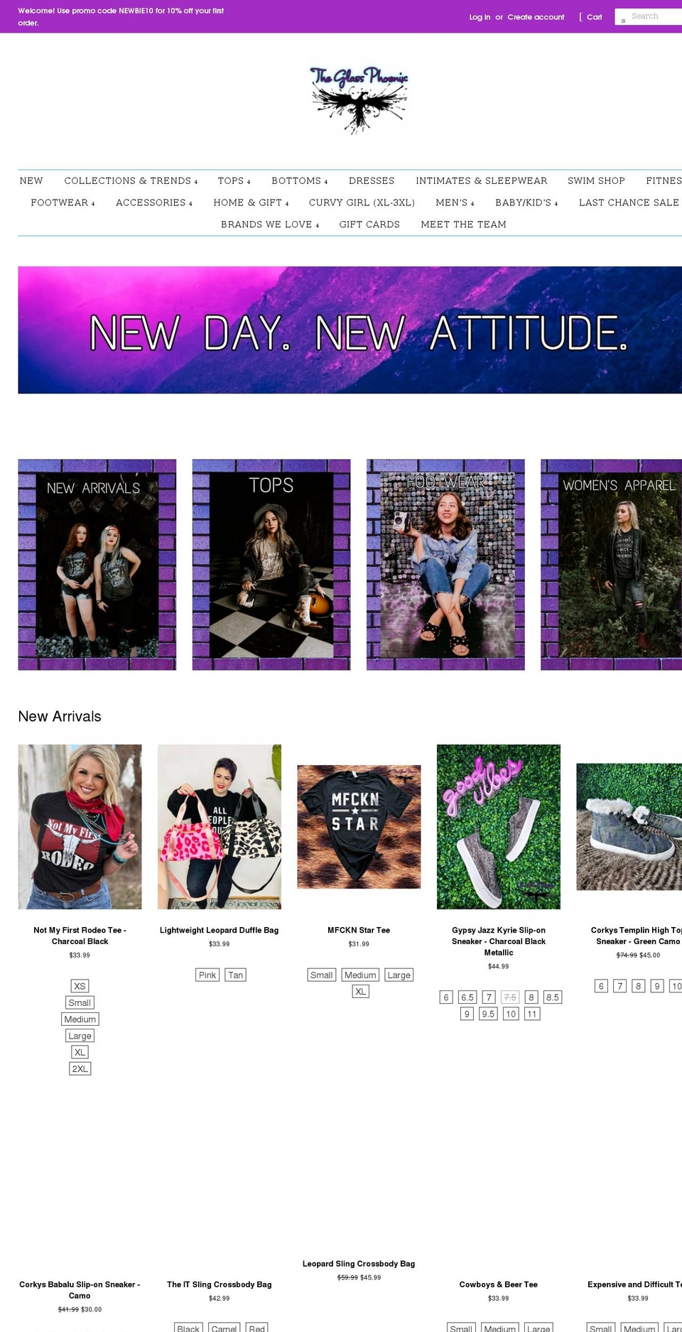 theglassphoenix.com shopify website screenshot