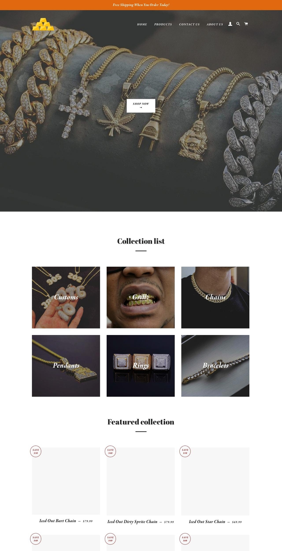 thegldsupply.com — Shopify storefront screenshot