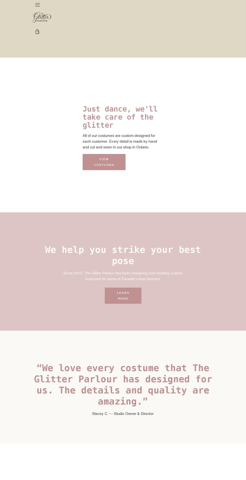 theglitterparlour.com shopify website screenshot