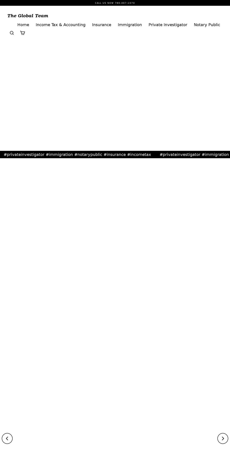 theglobalteam.org shopify website screenshot