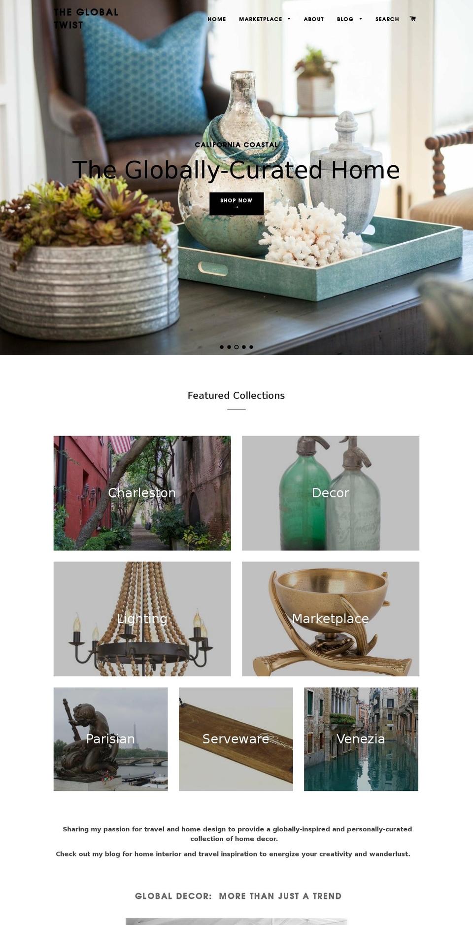theglobaltwist.com shopify website screenshot