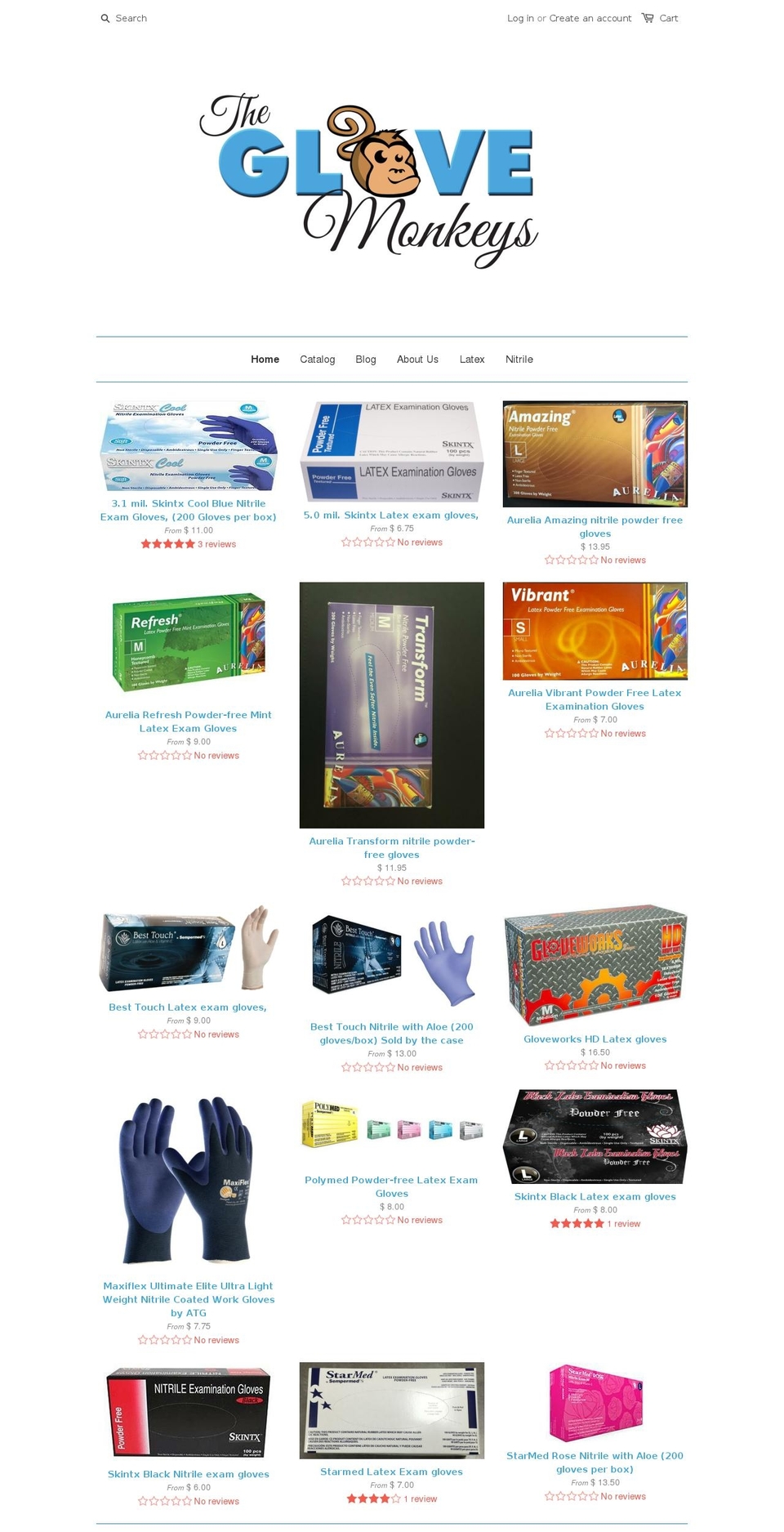 theglovemonkeys.com shopify website screenshot