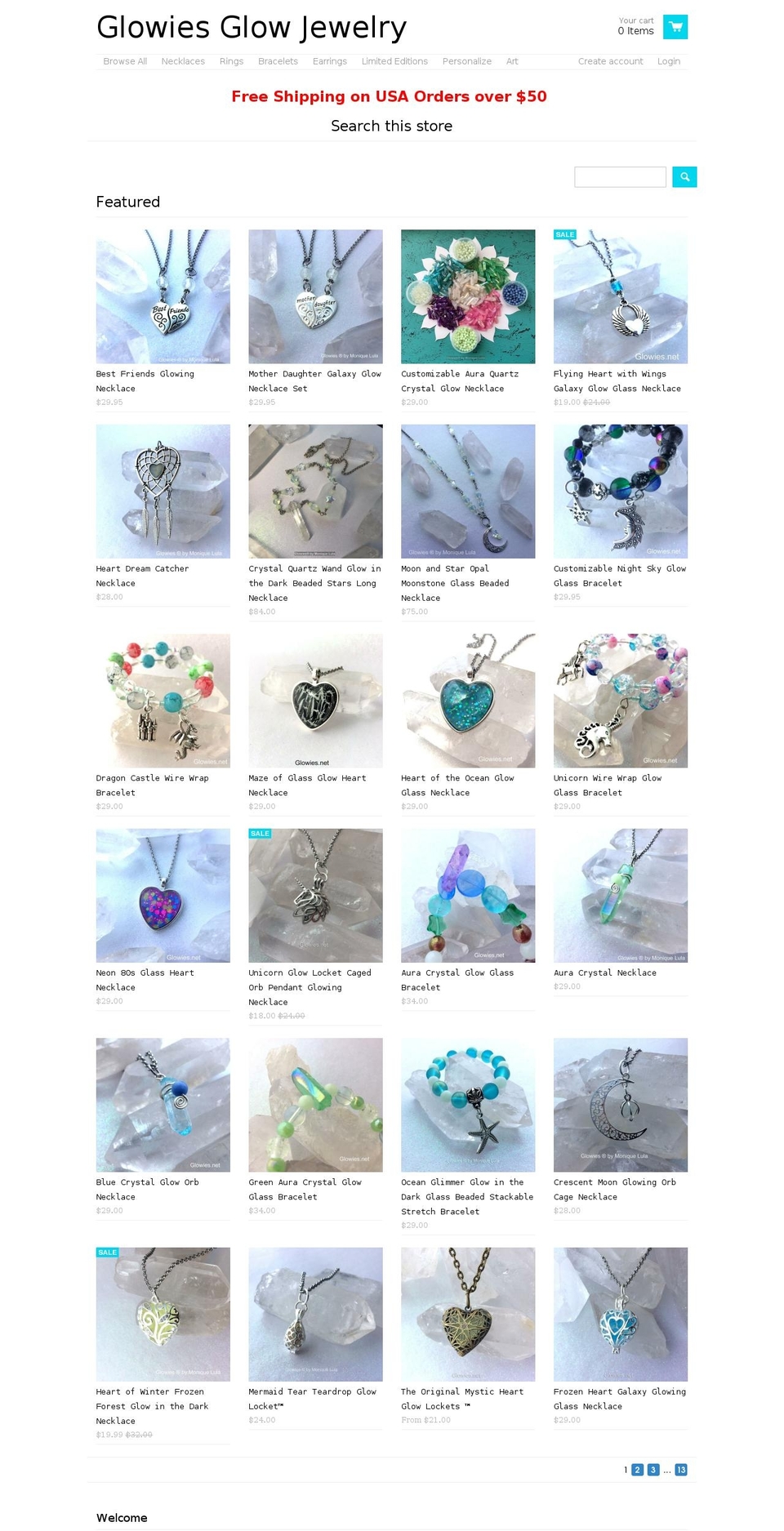 theglowingfairy.com — Shopify storefront screenshot