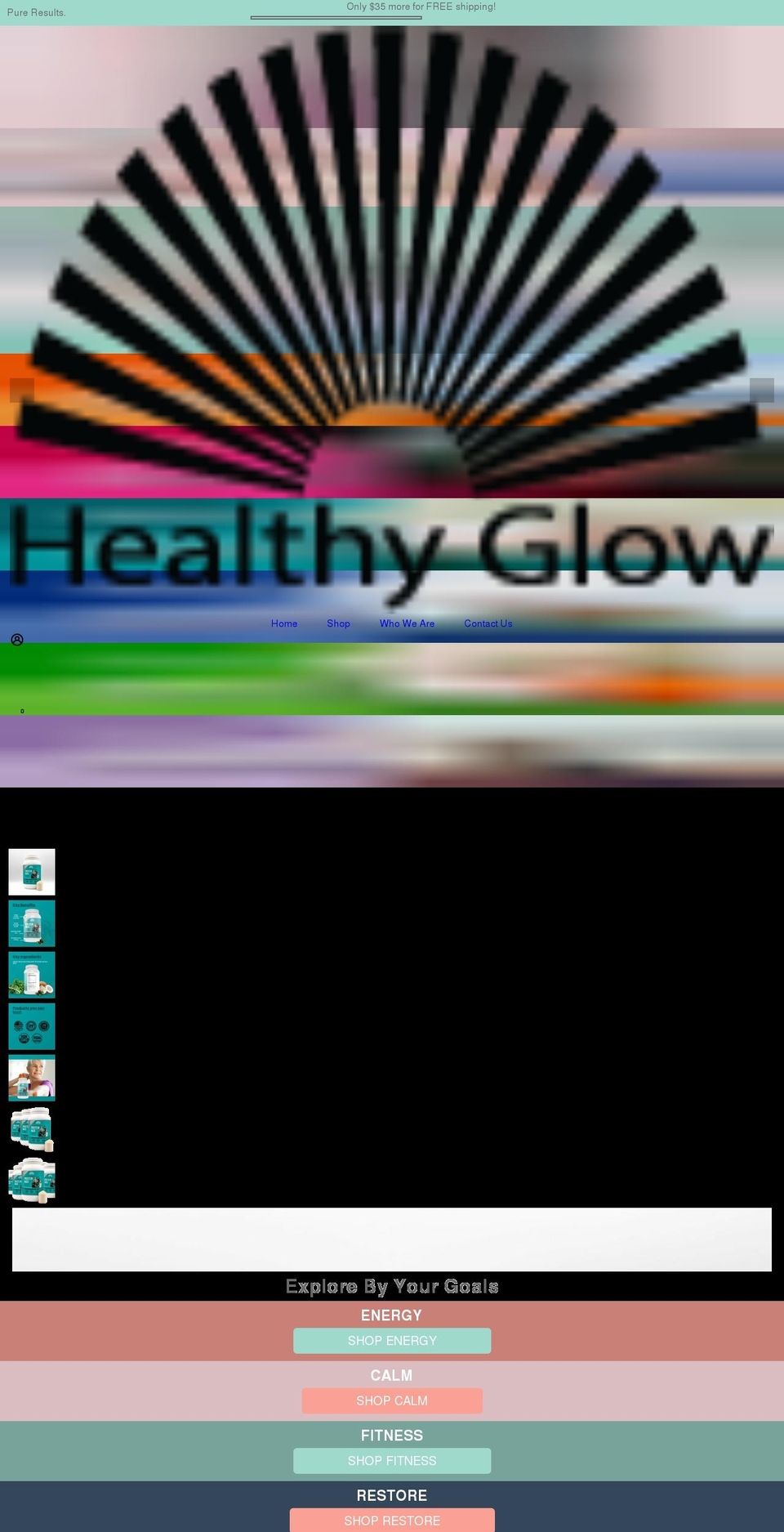 theglowinglife.com shopify website screenshot