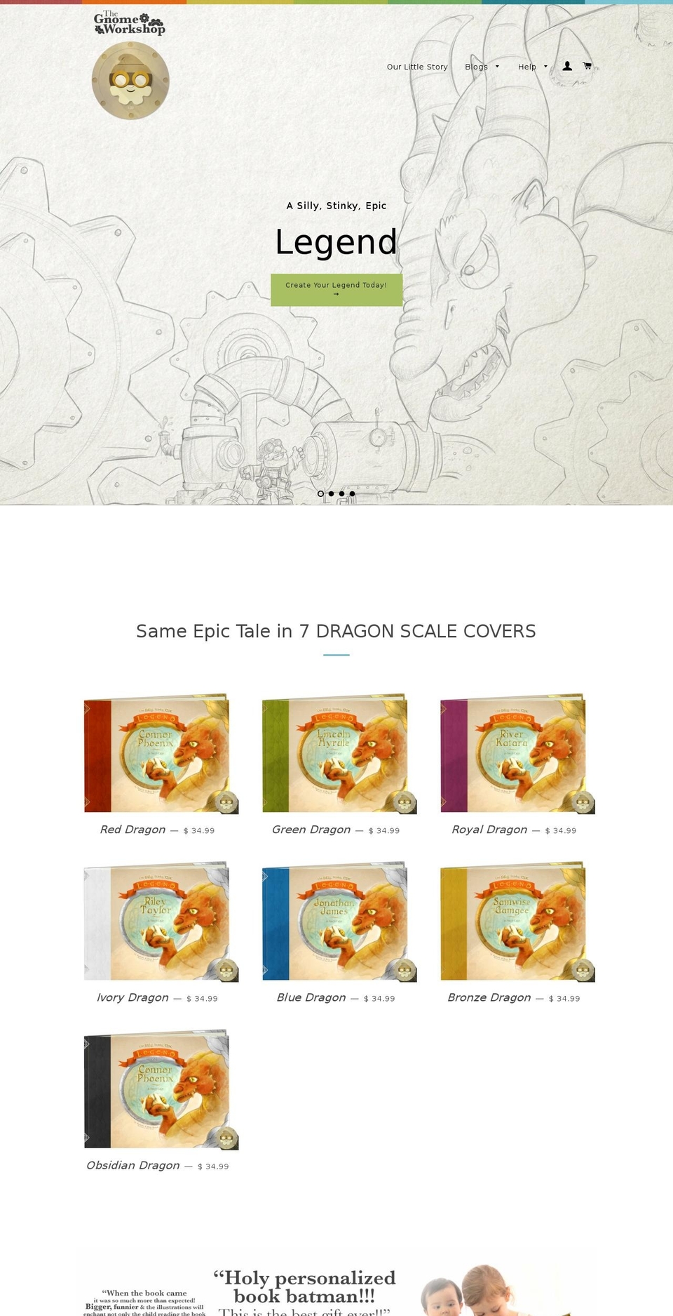 thegnomeworkshop.com — Shopify storefront screenshot