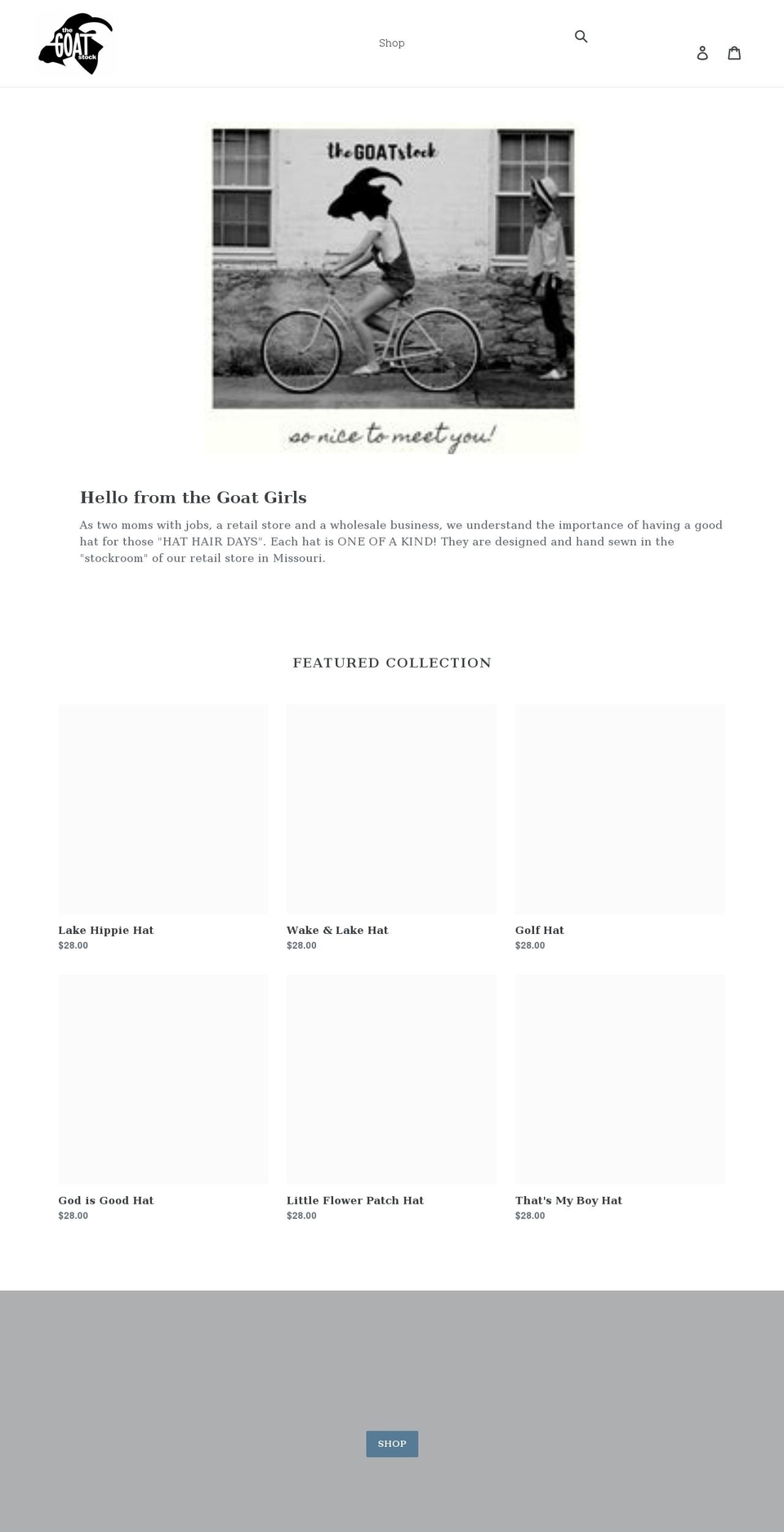 thegoatstock.com shopify website screenshot