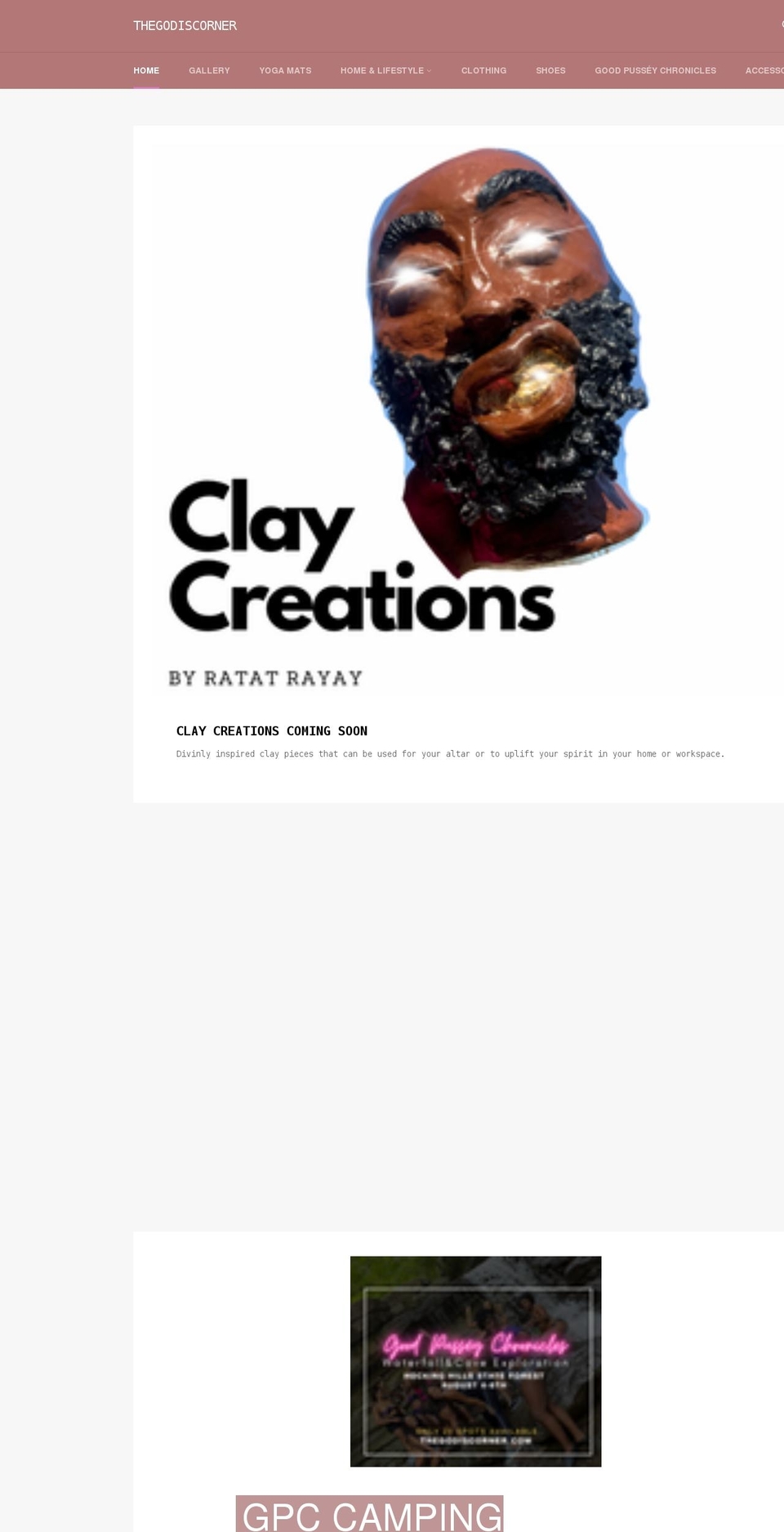 thegodiscorner.com shopify website screenshot