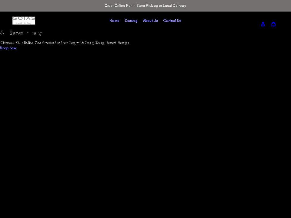 thegoias.com shopify website screenshot