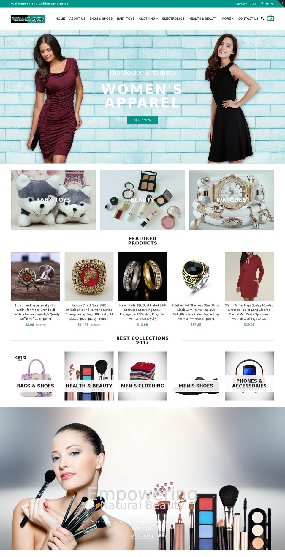 rt-material2-v1-4 Shopify theme site example thegoldenenterprise.net