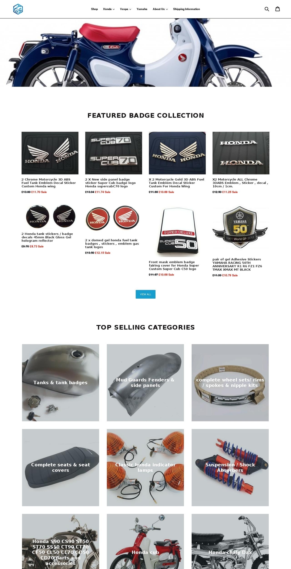 thegoldenspokes.com — Shopify storefront screenshot