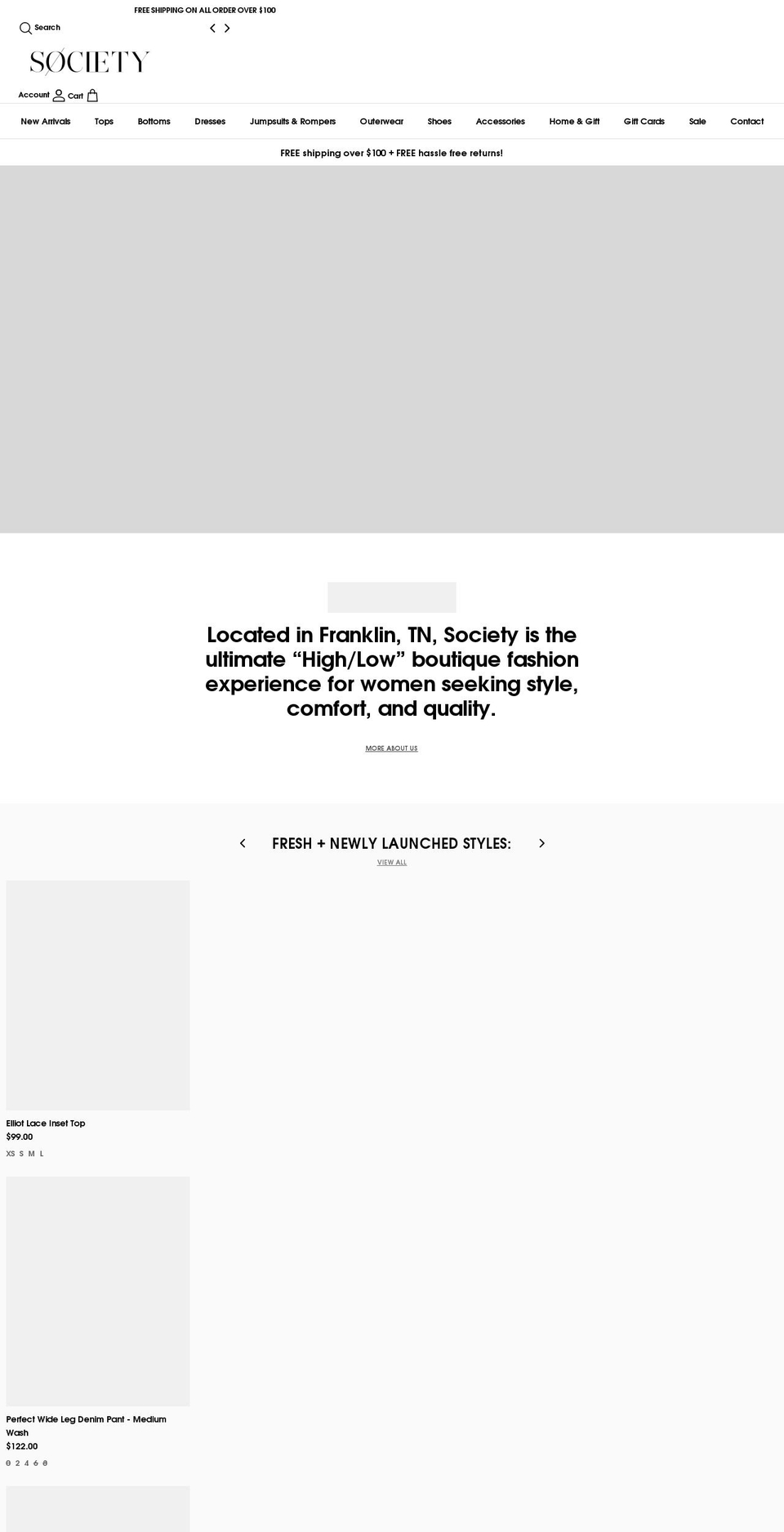 thegoldfinchboutique.com shopify website screenshot