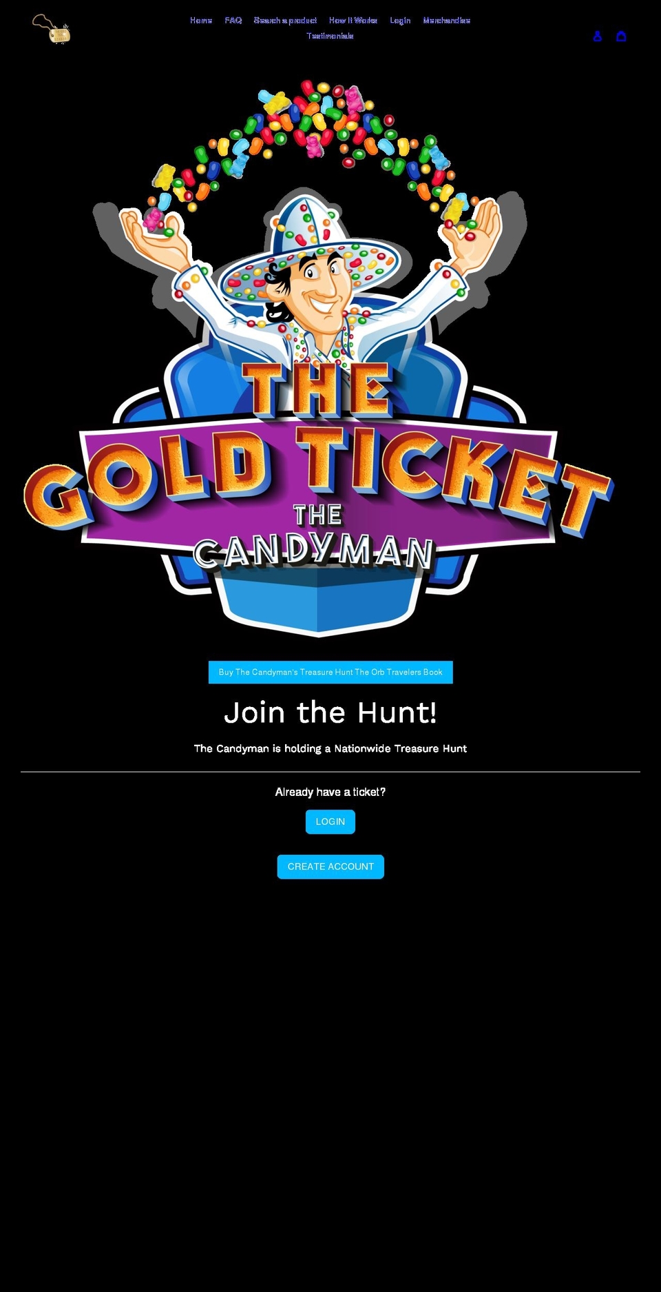 thegoldticket.com shopify website screenshot