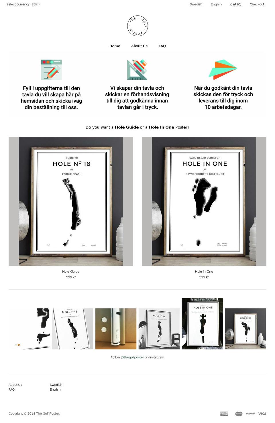 thegolfposter.com — Shopify storefront screenshot