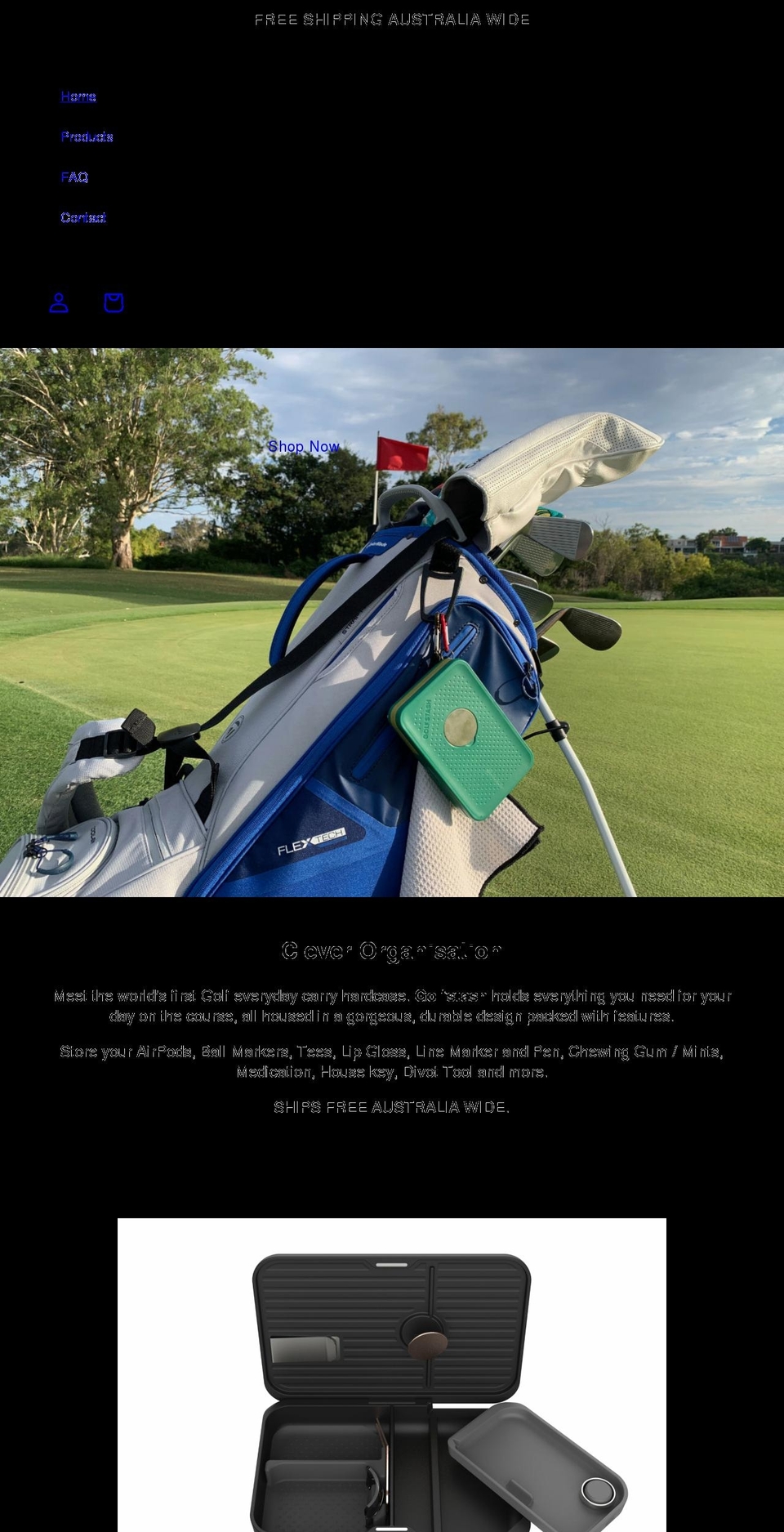 thegolfstash.com shopify website screenshot