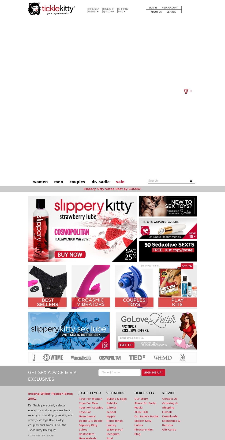 Ticklekitty.com (Renko - Klaviyo 9-9-2016) Shopify theme site example thegoloveletter.com