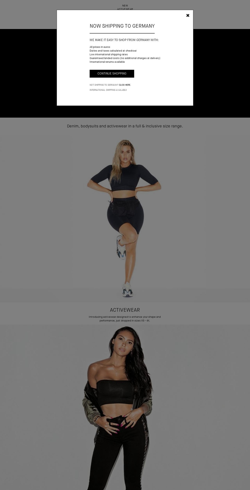 thegoodamerican.biz shopify website screenshot