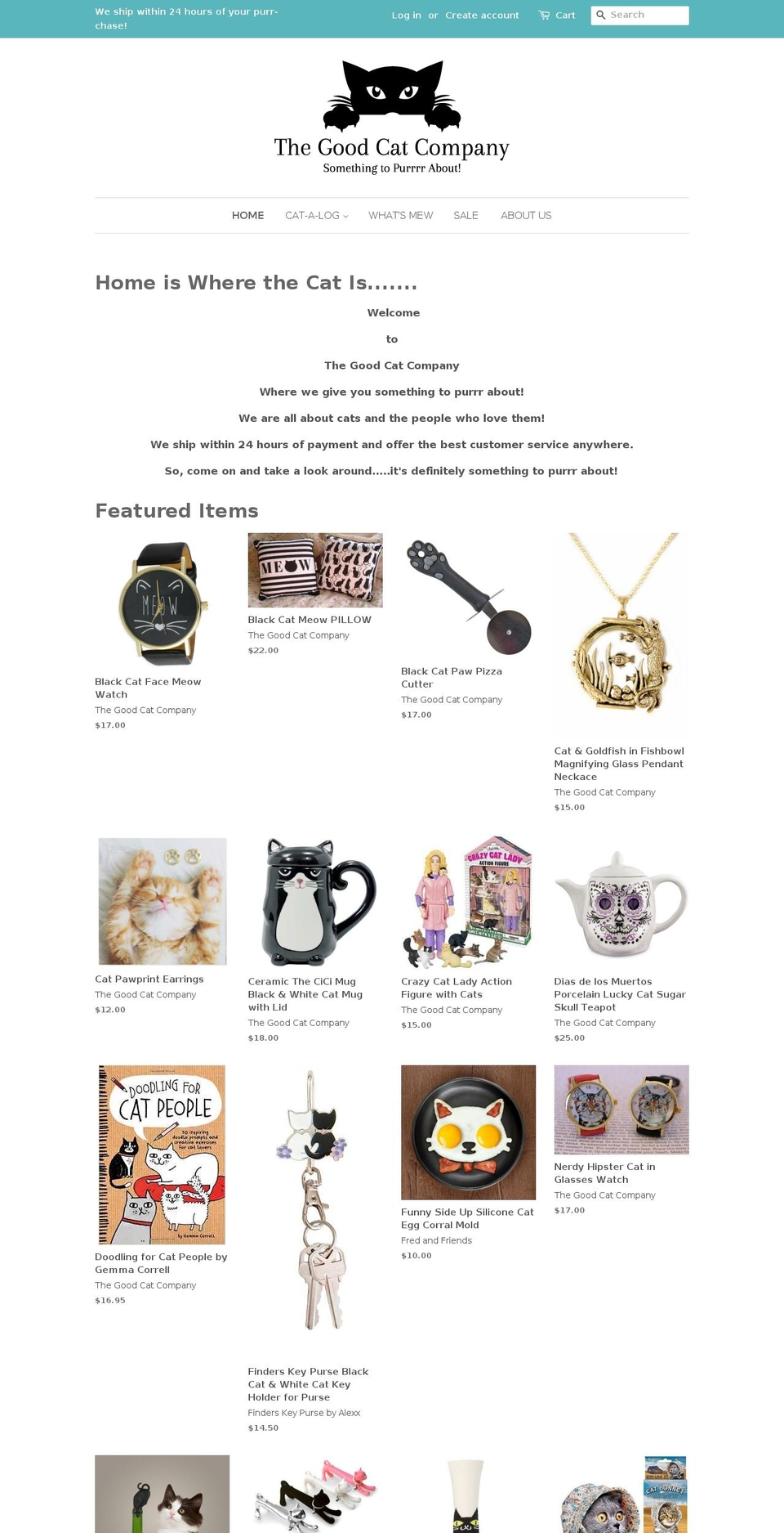 thegoodcatcompany.com shopify website screenshot