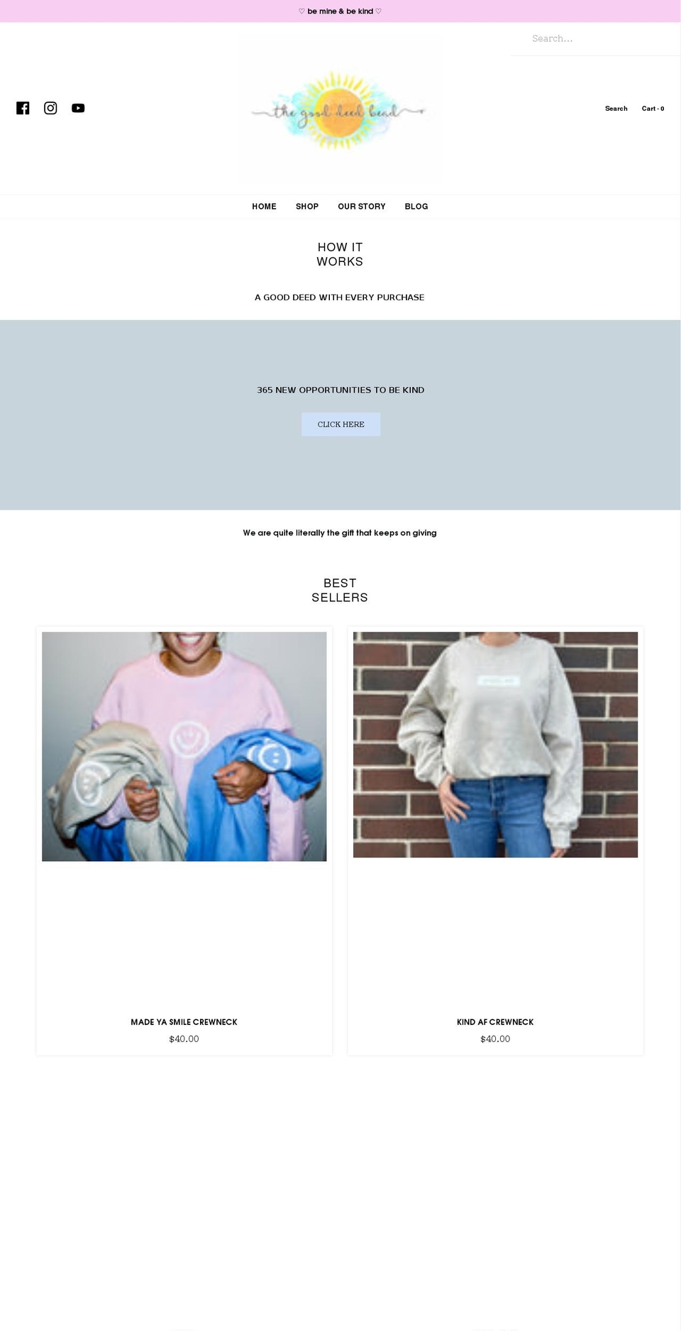 thegooddeedbead.com shopify website screenshot