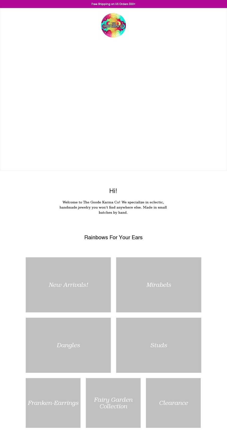 thegoodekarmaco.com shopify website screenshot