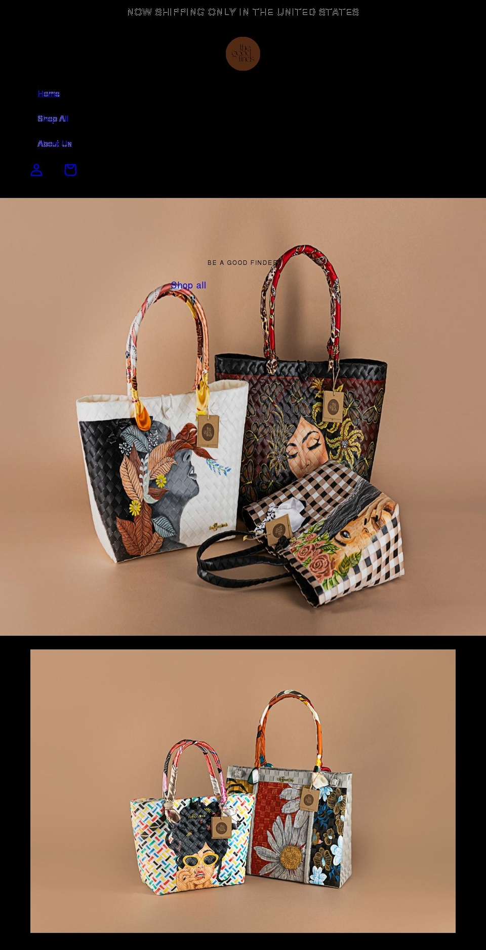 thegoodfindsonline.com shopify website screenshot