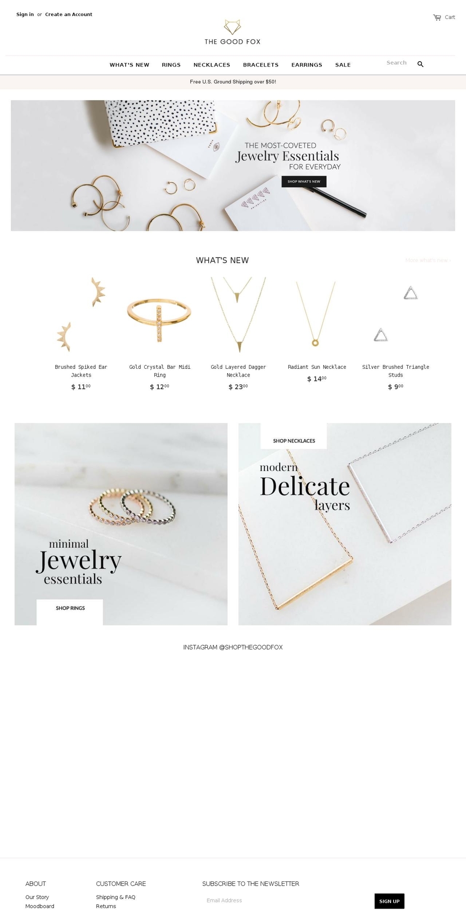 thegoodfox.com shopify website screenshot