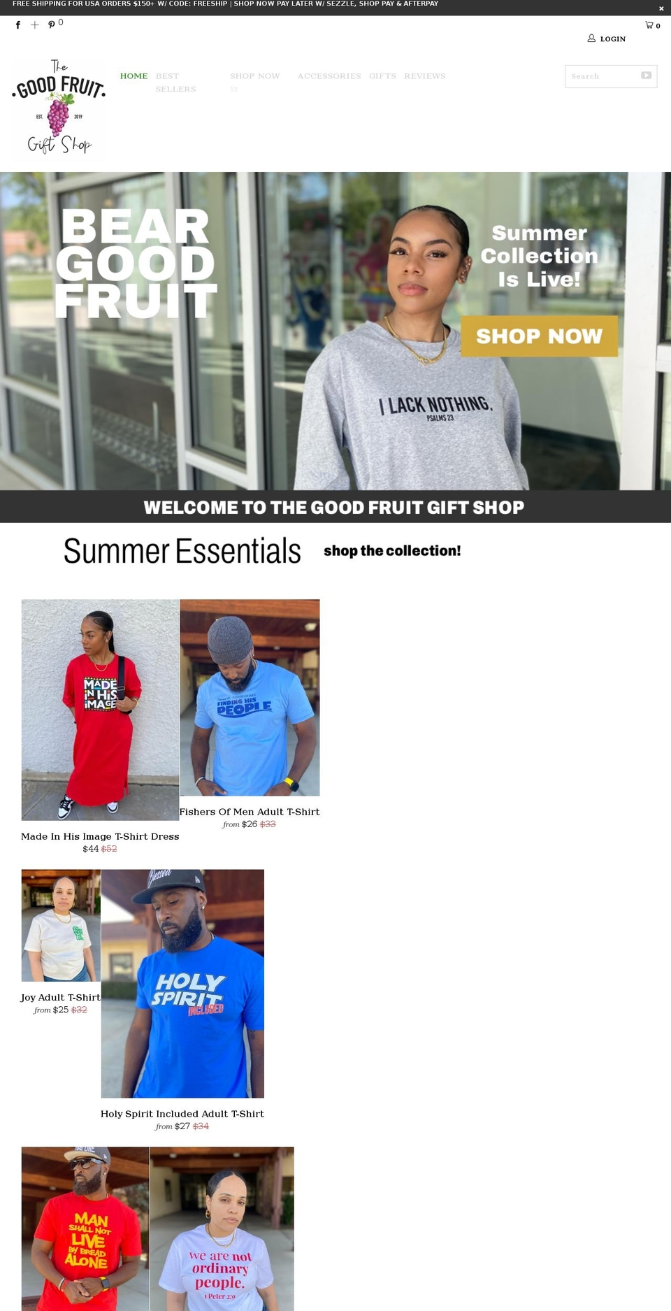 thegoodfruitgiftshop.com shopify website screenshot