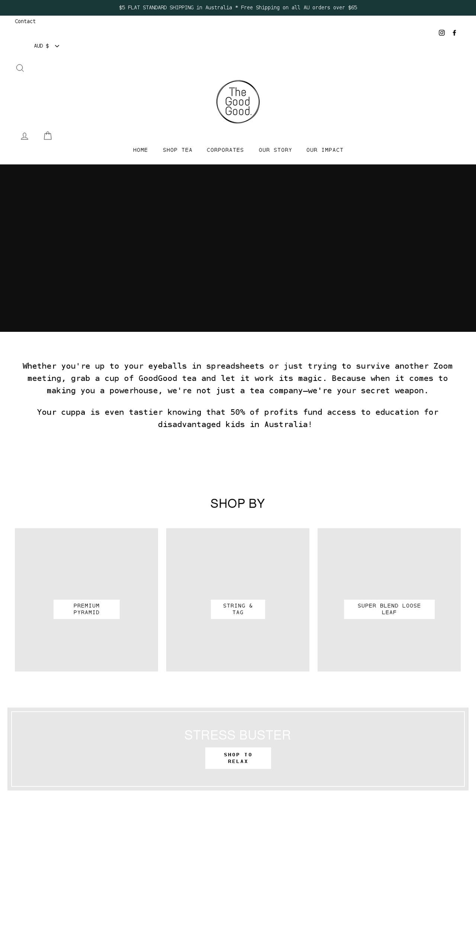 thegoodgood.co shopify website screenshot