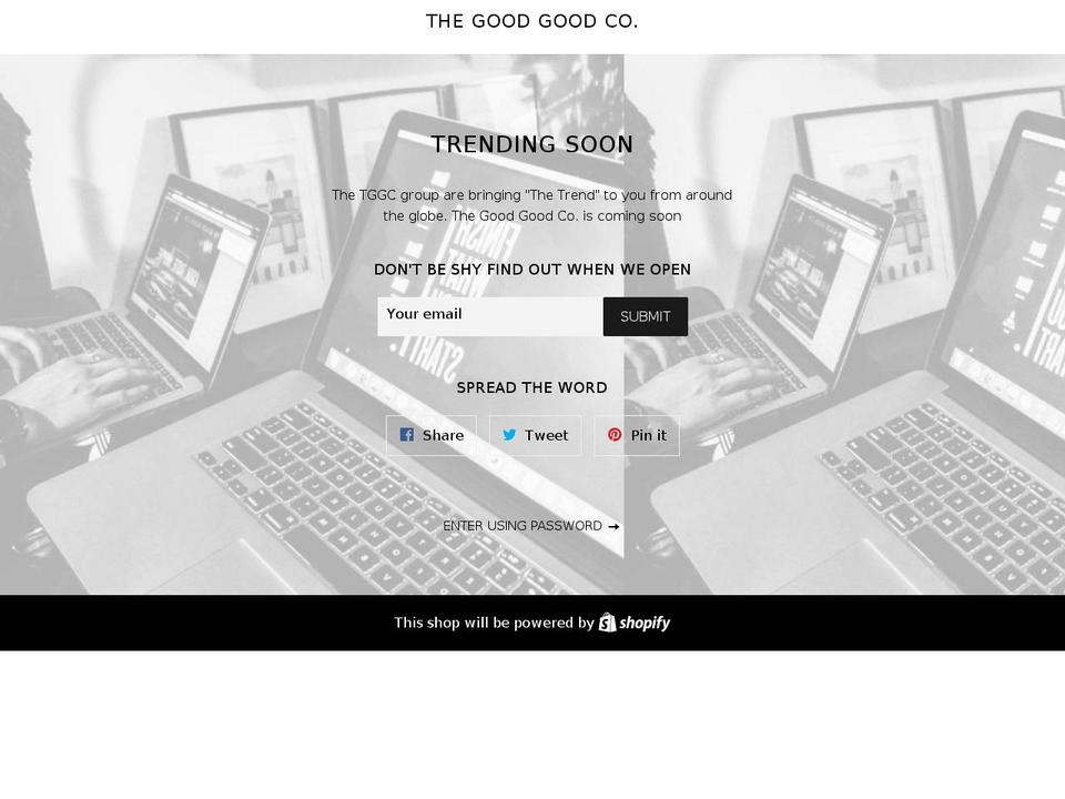 thegoodgoodco.com shopify website screenshot