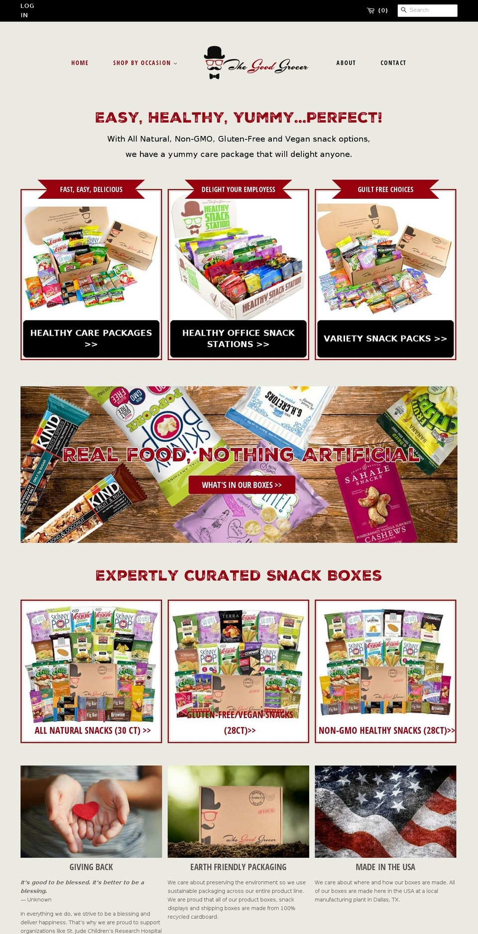thegoodgrocersnacks.com — Shopify storefront screenshot