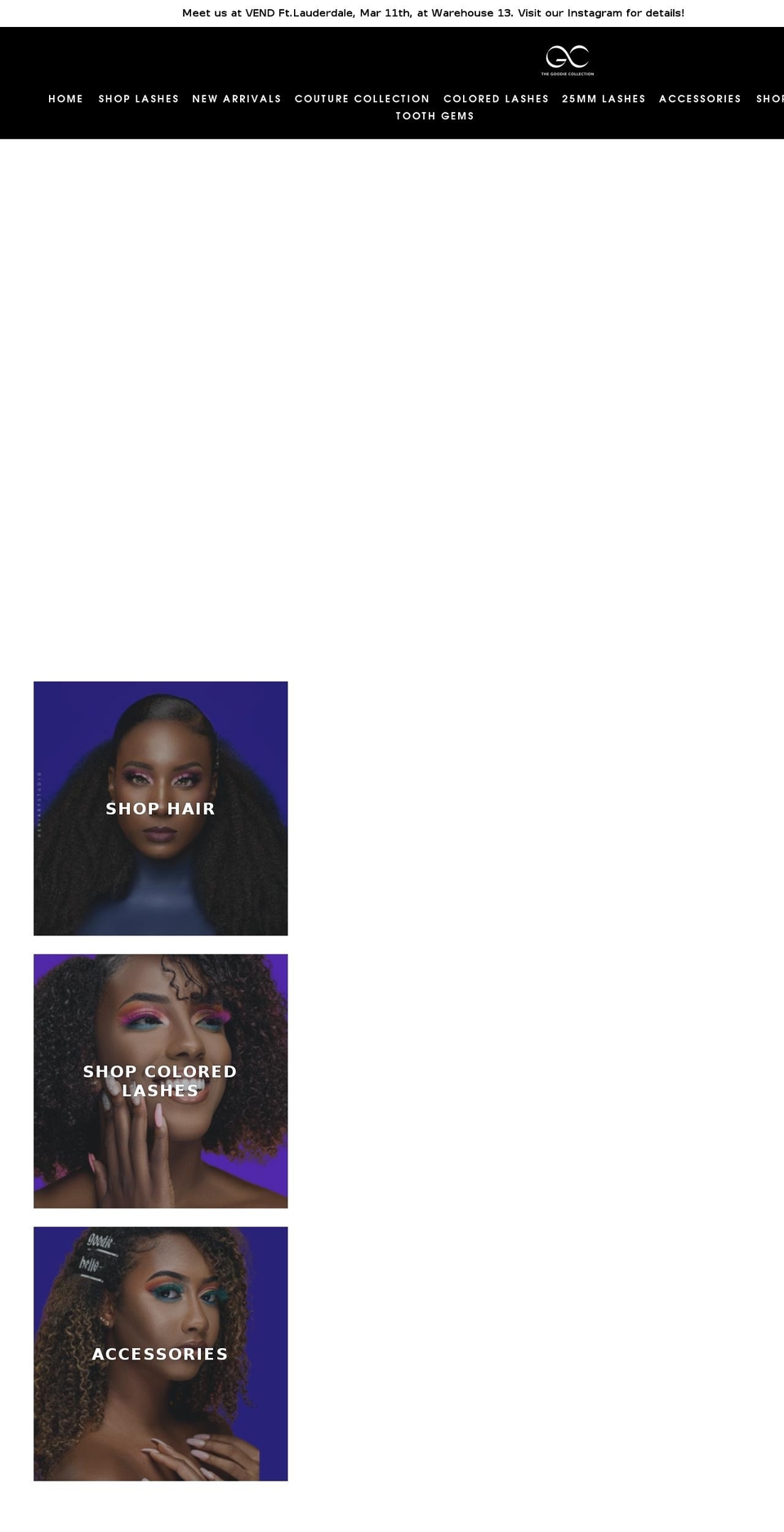 thegoodiecollection.com shopify website screenshot