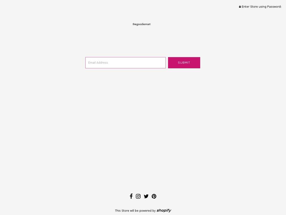 thegoodiemart.com — Shopify storefront screenshot