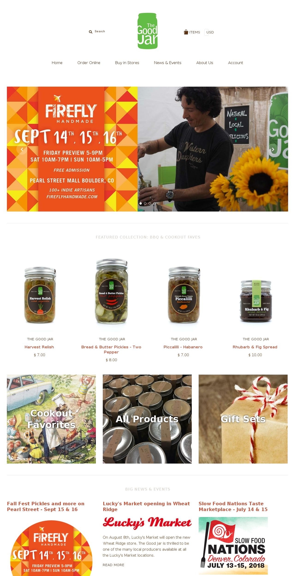 thegoodjar.com — Shopify storefront screenshot