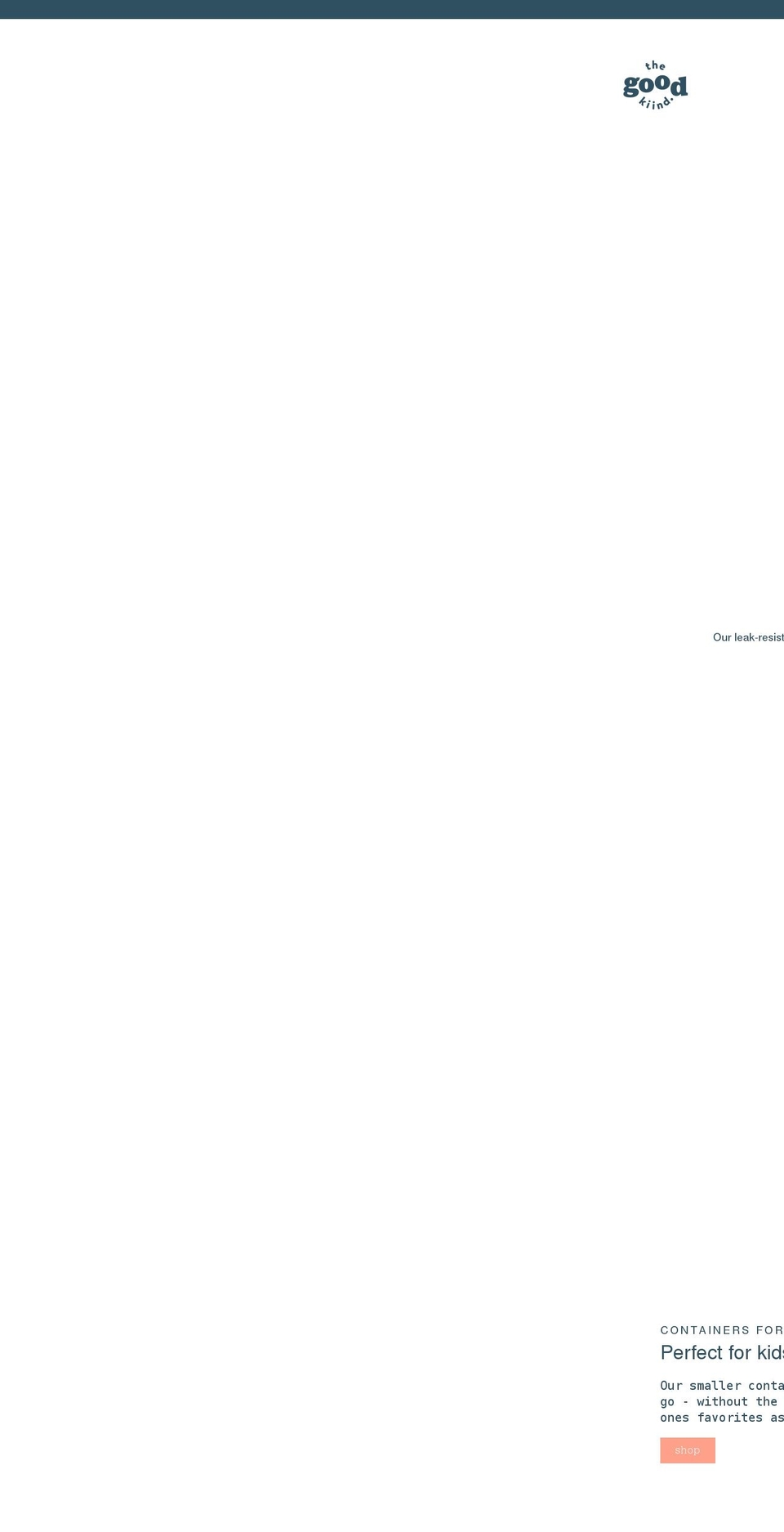 thegoodkiind.com shopify website screenshot