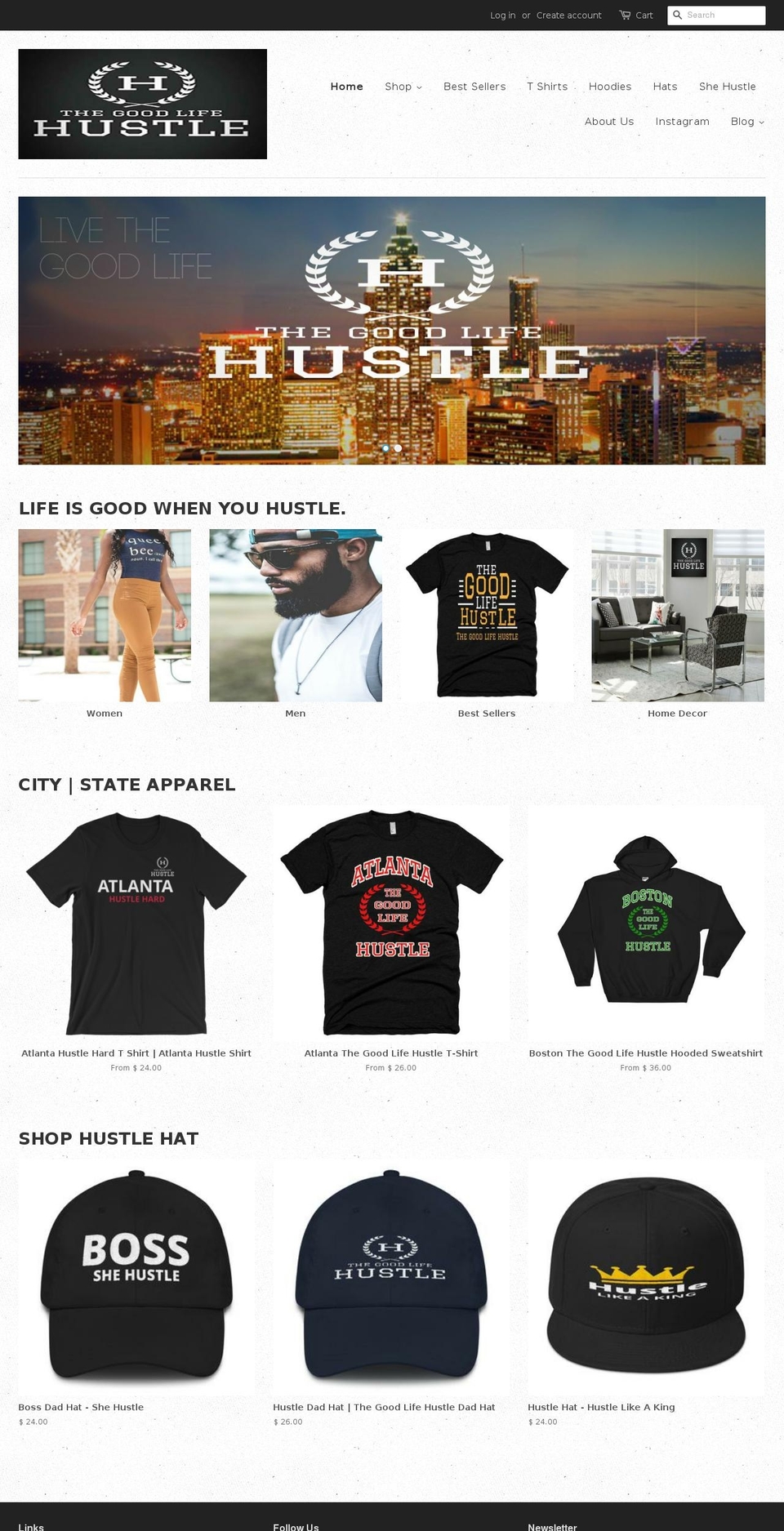thegoodlifehustle.com shopify website screenshot
