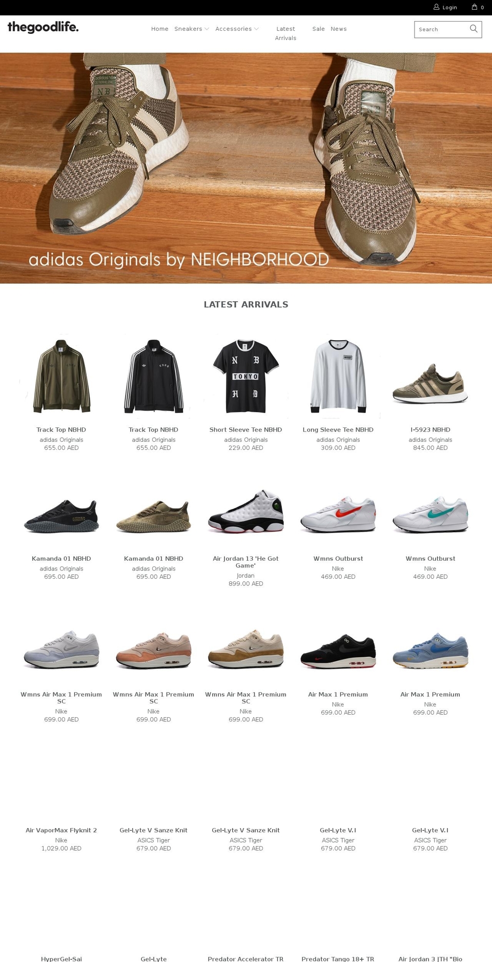 thegoodlifespace.com — Shopify storefront screenshot