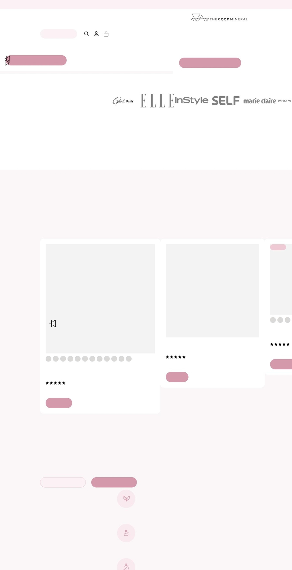 thegoodmineral.com shopify website screenshot