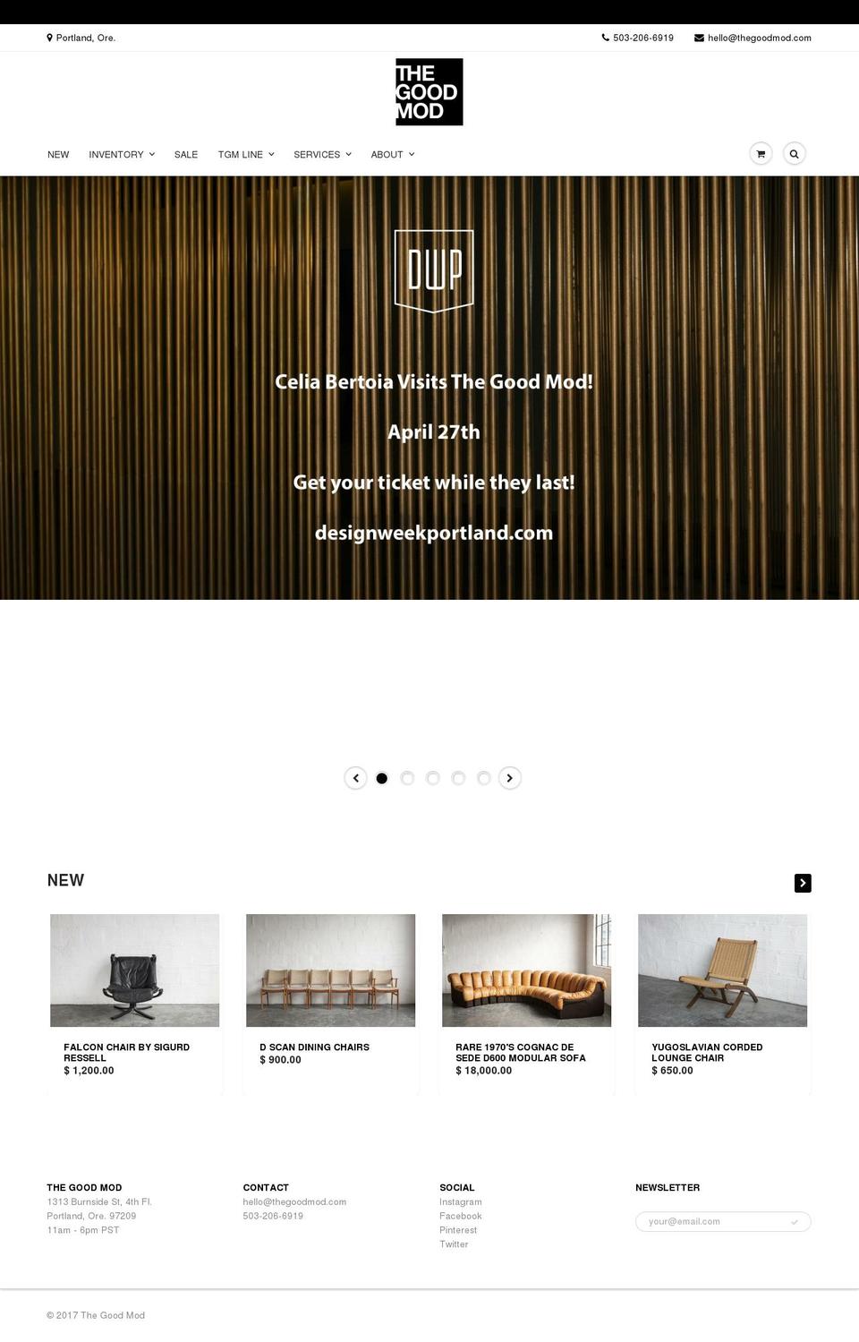ShowTime Shopify theme site example thegoodmod.com