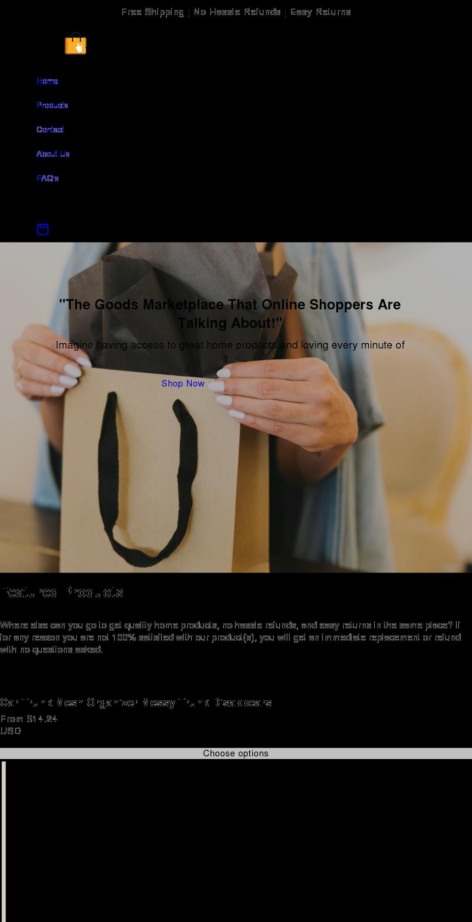 thegoodsmarketplace.com shopify website screenshot