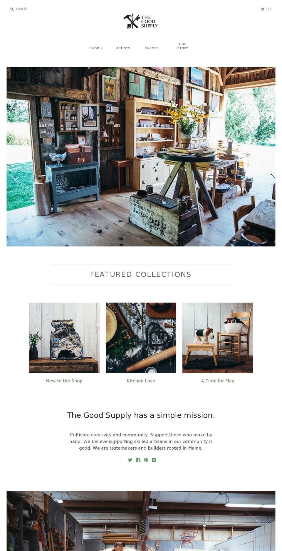 thegoodsupply.com — Shopify storefront screenshot