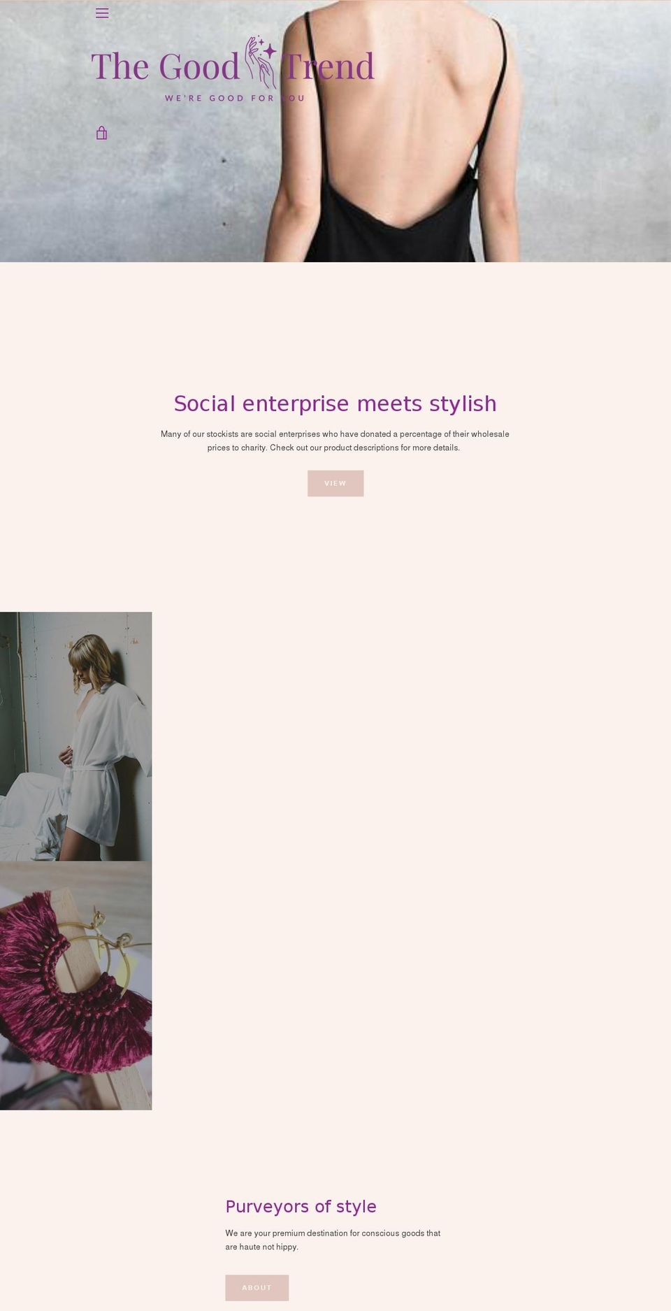 thegoodtrend.com — Shopify storefront screenshot