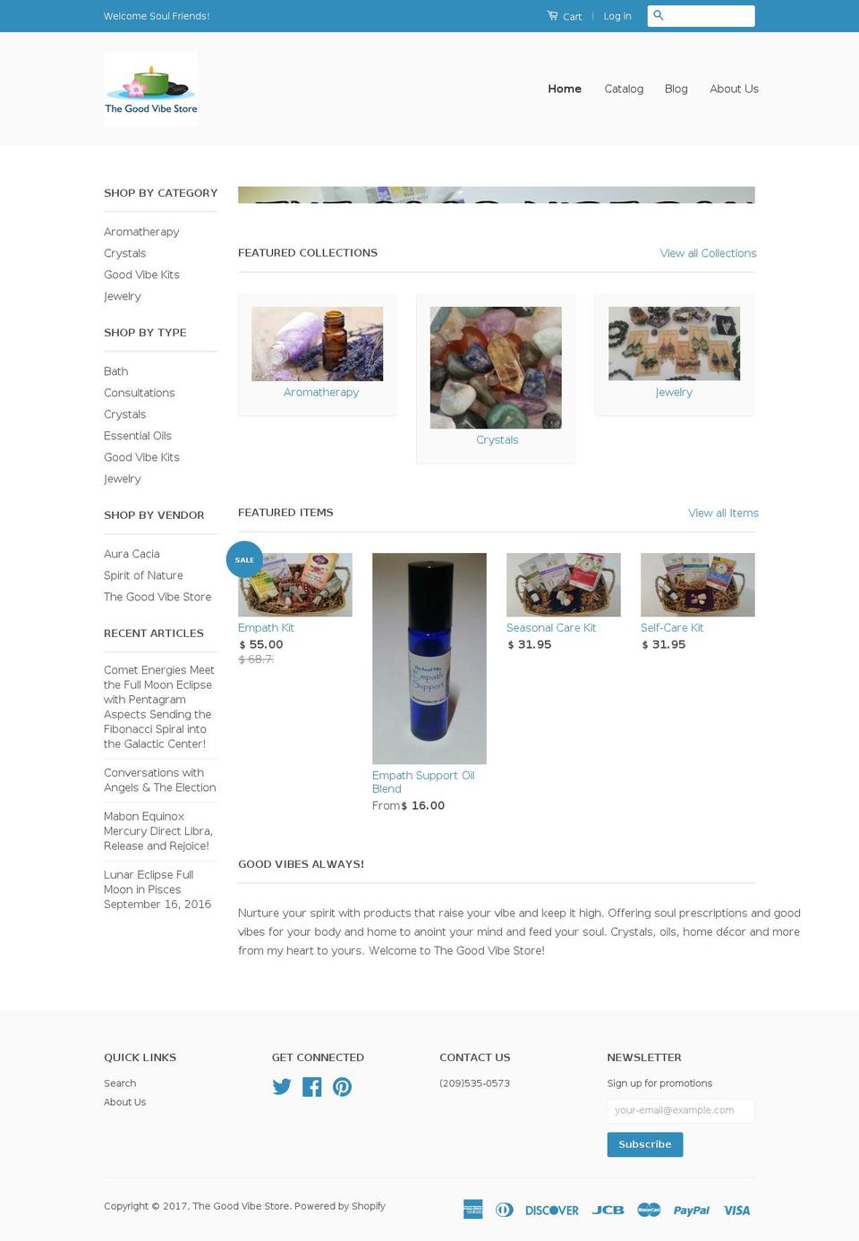 thegoodvibebox.com shopify website screenshot