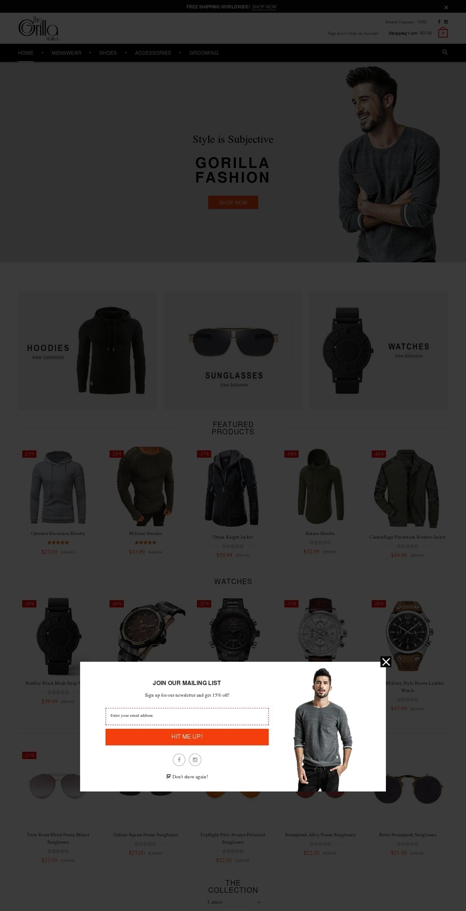 rt-material-v1-5 Shopify theme site example thegorillamarket.com