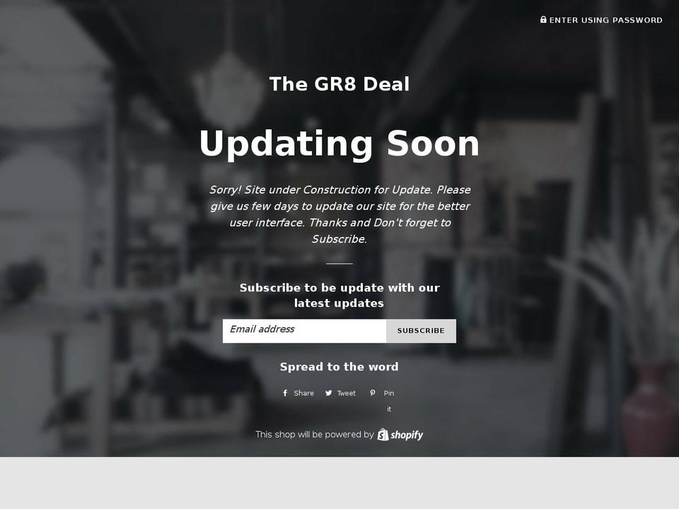 thegr8deal.com — Shopify storefront screenshot