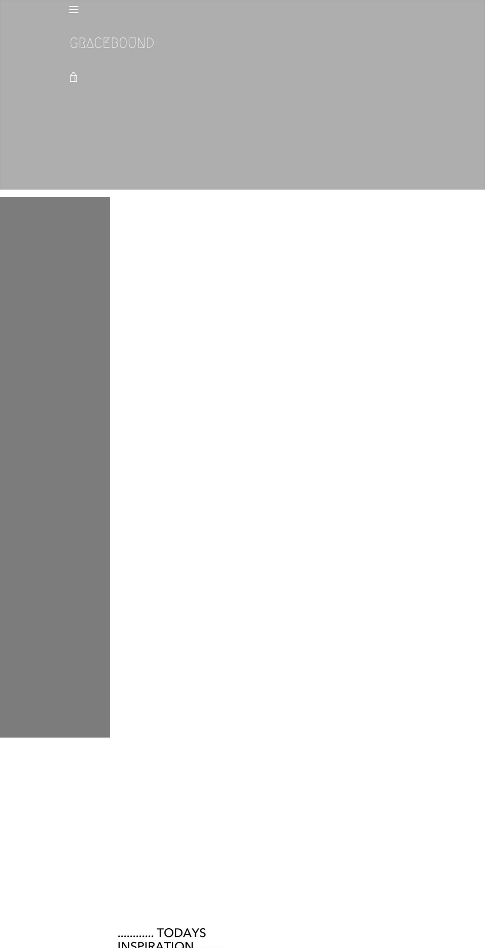 thegracebound.com shopify website screenshot