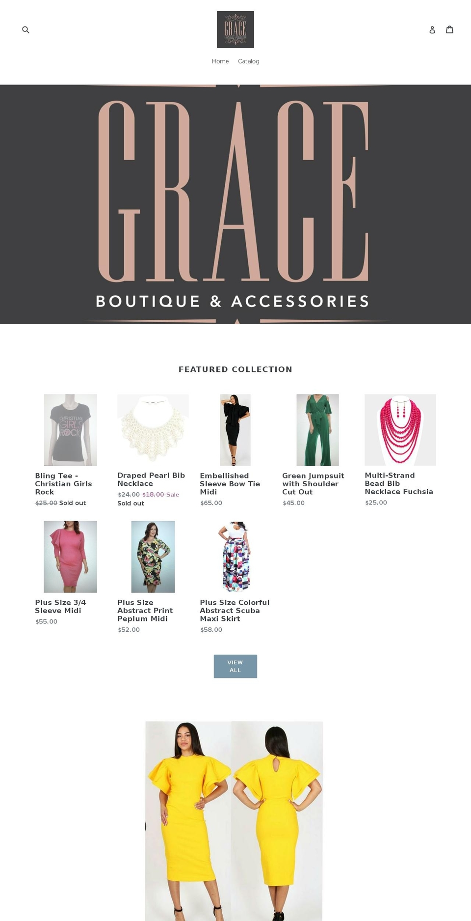 thegraceboutique.com shopify website screenshot